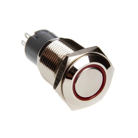 Race Sport 16Mm Flush Mount Pre-Wired Led 2-Position Switch (Red) (Each) RS-2P16MM-LEDR